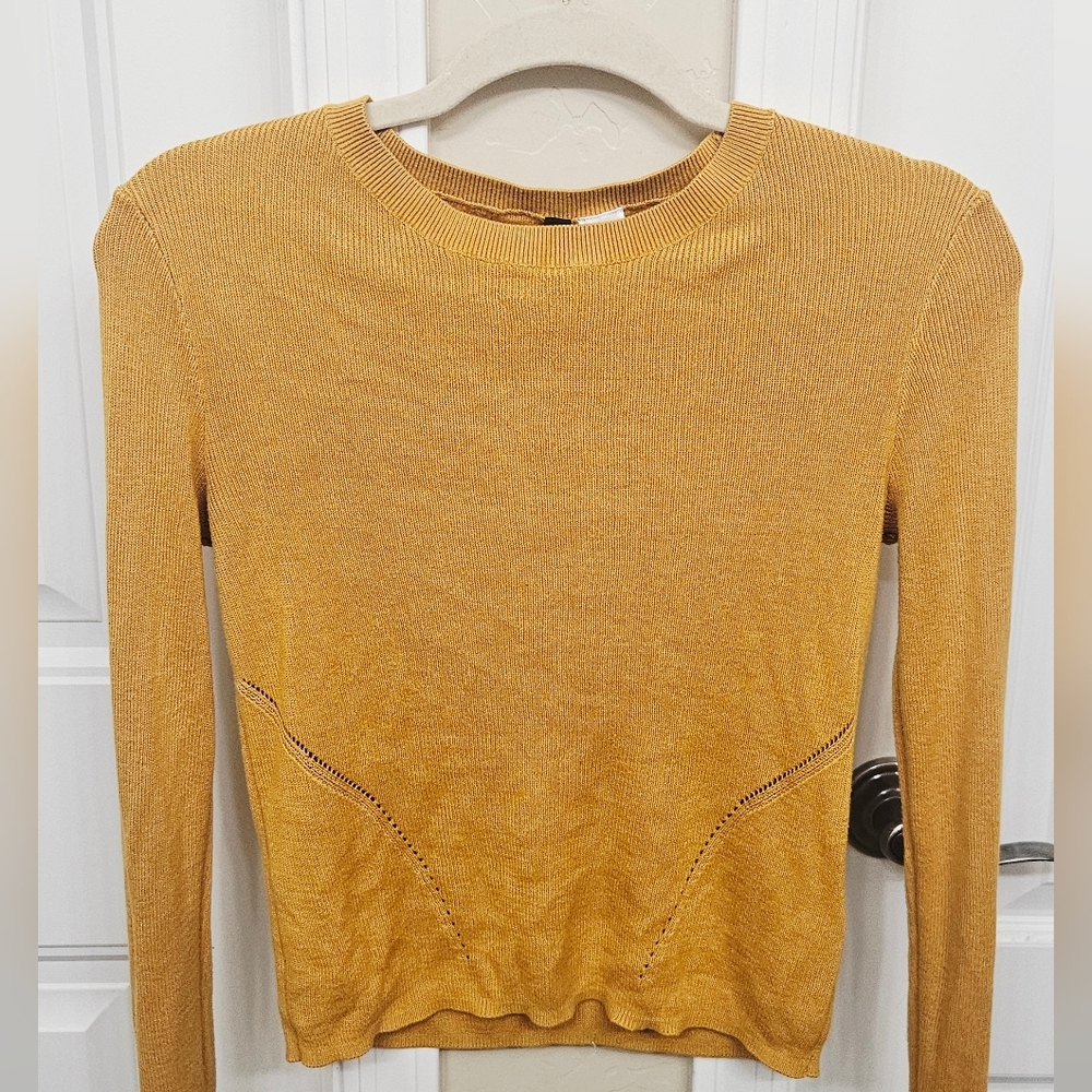 H&M Divided Mustard Yellow Knit Sweater
